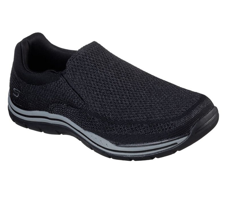 Skechers Relaxed Fit: Expected - Gomel - Mens Slip On Shoes Black [AU-KP3921]